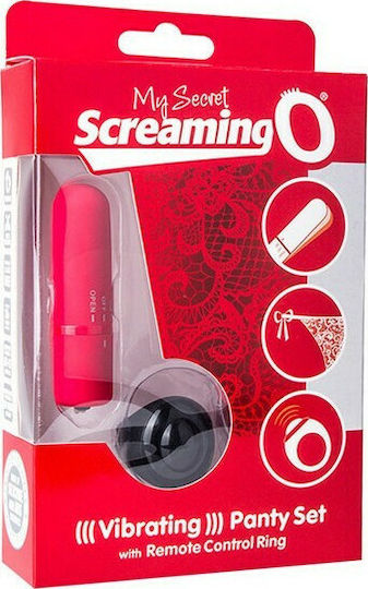 Screaming O My Secret Mini Δονητής για Ζευγάρια με Απομακρυσμένο Έλεγχο 6cm Red