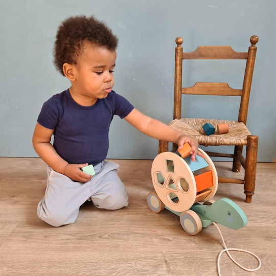 Egmont Pull-Along Toy Pull-Along Toy Turtle made of Wood for 12++ Months