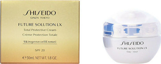 Shiseido Future Solution LX Κρέμα Προσώπου Ημέρας με SPF20 για Ενυδάτωση, Αντιγήρανση & Σύσφιξη με Υαλουρονικό Οξύ & Βιταμίνη C 50ml