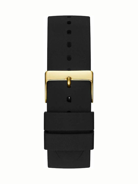 Guess Women's Watch with Black Rubber Strap