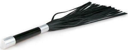 Easytoys Long Flogger with Metal Grip Камшик в Черен Цвят