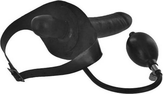 XR Master Series Inflatable Gag Dildo Knebel in Schwarz Farbe