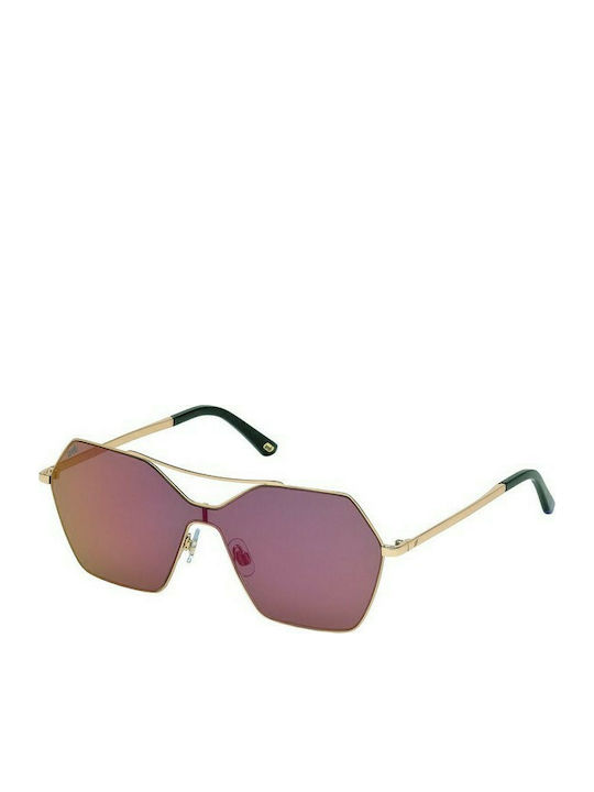 Web Sunglasses with Rose Gold Metal Frame WE0213 34Z