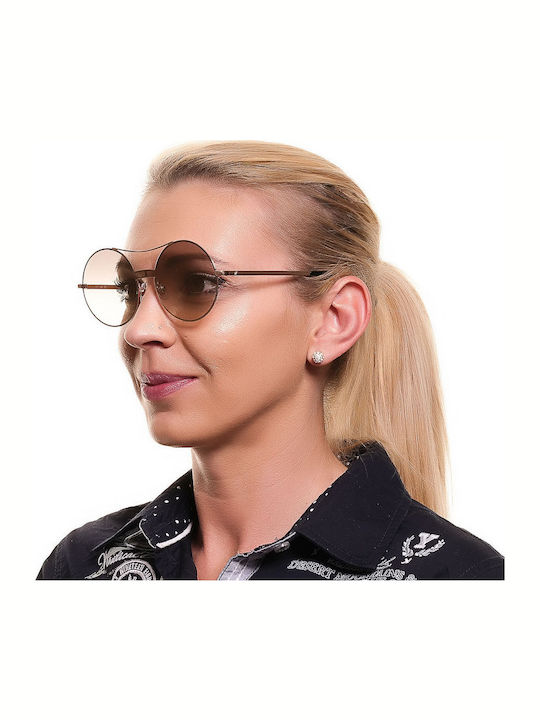 Web Women's Sunglasses with Rose Gold Metal Frame WE0211 28G