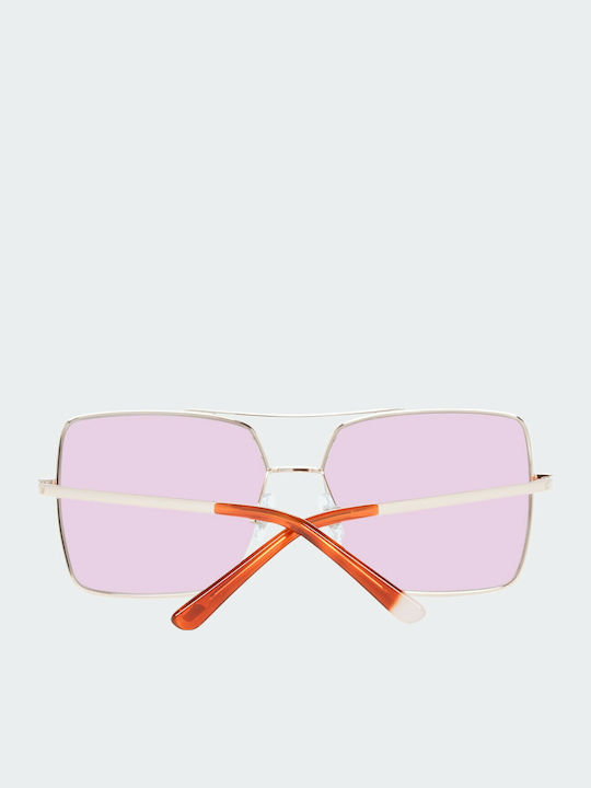 Web Women's Sunglasses with Rose Gold Metal Frame WE0210 28Y