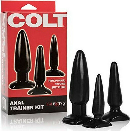 Colt Anal Trainer Butt Plugs Anale Plugs Elektrische Gitarren Black 3Stück