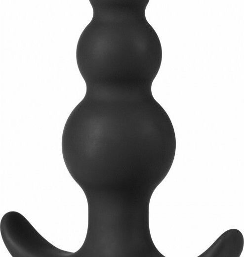 Blush Anal Adventures Platinum Beaded Anal Plug Schwarz