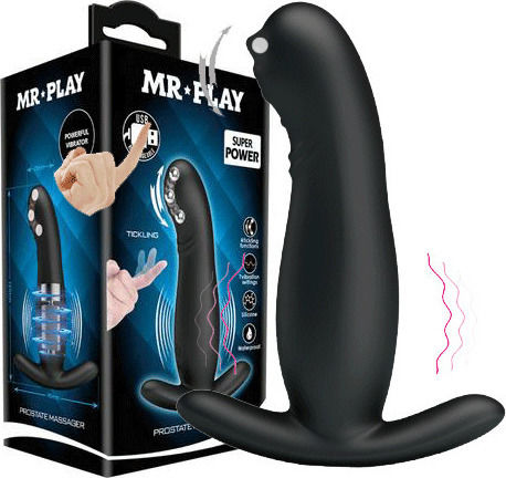 Mr. Play Tickling Prostate Massager Πρωκτικός Δονητής Black