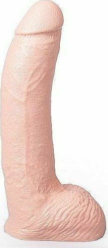 Hung System George Dildo realist cu Testicule și Ventuză Carne 22cm