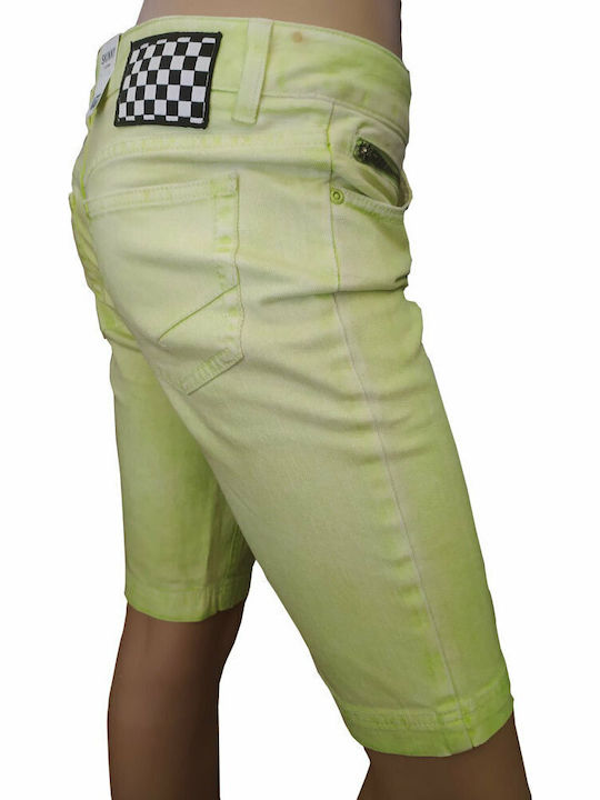 Hello Sunshine Women's Bermuda Shorts Jean Lime