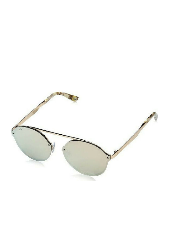 Web Men's Sunglasses with Rose Gold Metal Frame and Pink Lens WE0181 34G