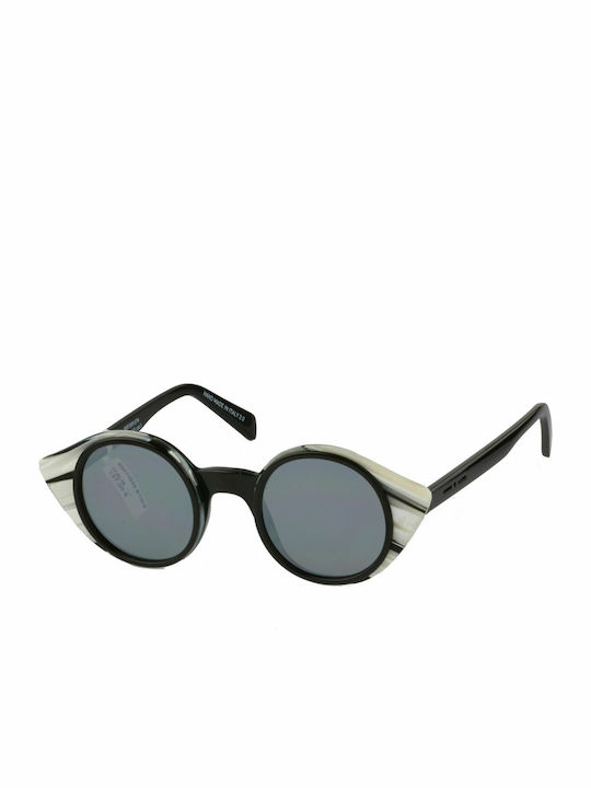 Italia Independent Women's Sunglasses with Black Plastic Frame and Gray Lens 0007.G09.STM