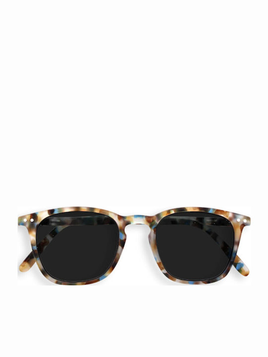 Izipizi Men's Sunglasses with Brown Tartaruga Plastic Frame and Black Lens