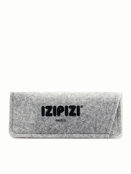 Izipizi Men's Sunglasses with Brown Tartaruga Plastic Frame and Black Lens