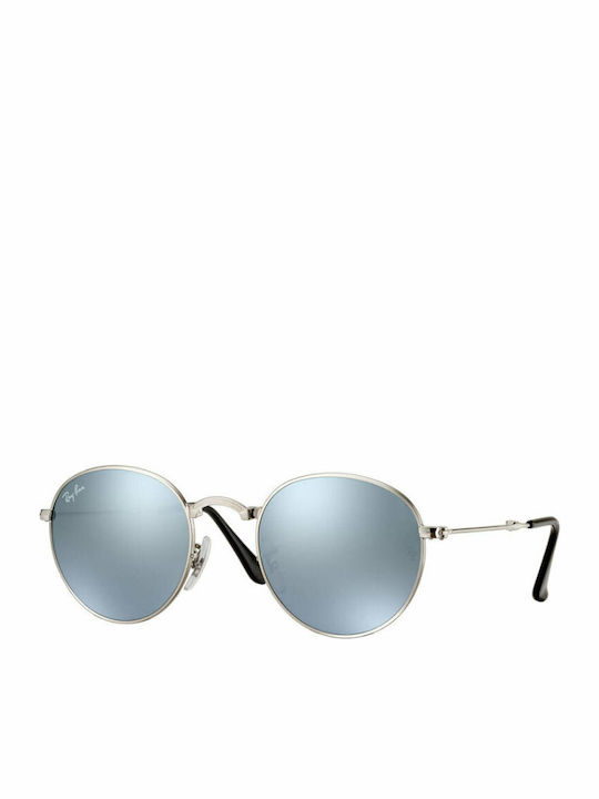 Ray Ban Round Metal Folding Unisex Sunglasses with Silver  display picture 2