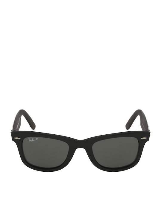 Ray Ban Wayfarer Γυαλιά Ηλίου με Μαύρο Κοκκάλινο Σκελετό και Πράσινο Φακό RB2140 6065