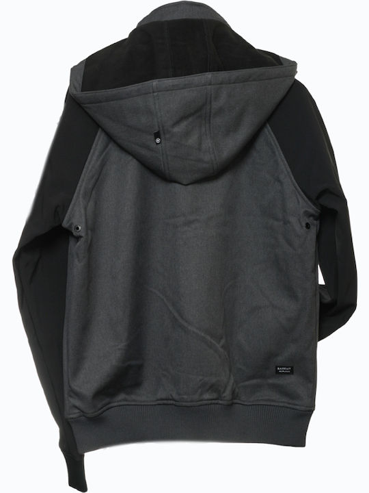 Χειμωνιάτικο Μπουφάν Softshell Αδιάβροχο και Αντιανεμικό Grey / Black