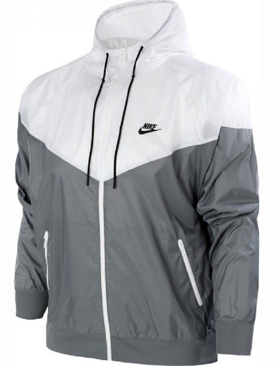 Sportswear Μπουφάν Bomber Αντιανεμικό White / Grey