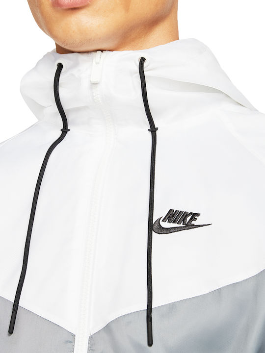 Sportswear Μπουφάν Bomber Αντιανεμικό White / Grey