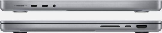 Apple MacBook Pro 14" (2021) Retina Display 120Hz (M1-8-Core/16GB/512GB SSD/14-Core GPU) Space Gray (GR Keyboard)
