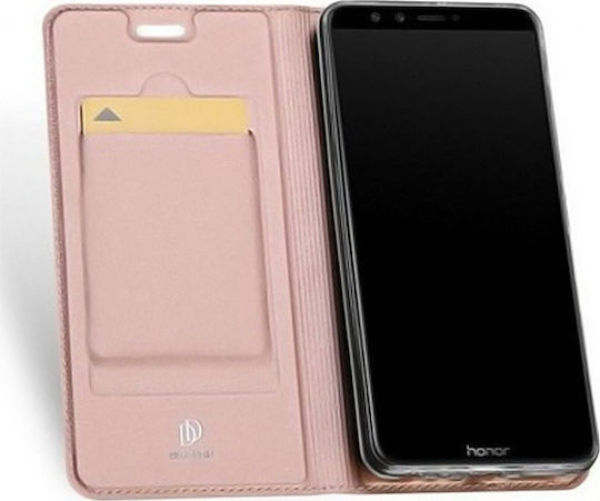Dux Ducis Skin Pro Book Piele artificială Rose Gold (Honor 10)