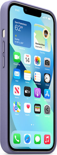 Apple Back Cover Leather Wisteria (iPhone 13)