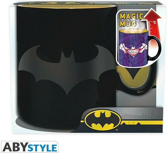 Abysse Batman Heat Change Ceramic Black Mug Abysse Batman Heat Change Ceramic Black Mug