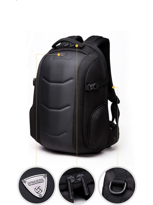 Ozuko Wasserdichte Laptoptasche für Laptop 15.6" in Schwarz Farbe 5266