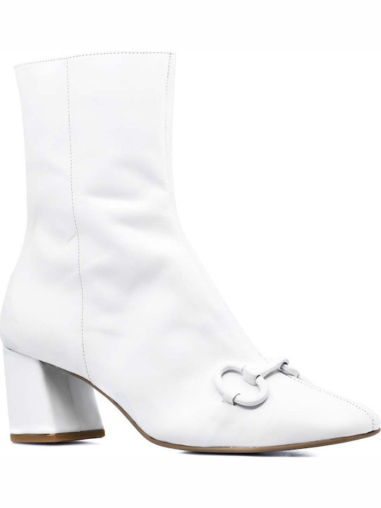 DORE WOMEN'S BOOTS-CASUAL-EXTRA SOFT-EASTERN-WHITE LEATHER NUMBUCK