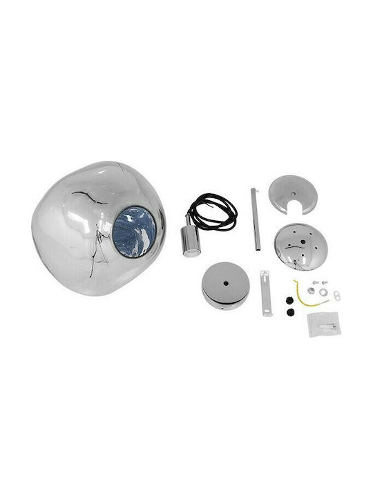 GloboStar Dixxon Pendant Light Silver with Socket E27 28x40cm