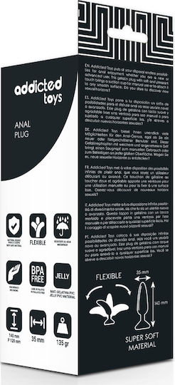 Addicted Toys Anal Plug Анална тапа Черна 14см