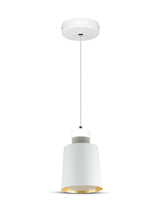 V-TAC VT-7333 Pendant Light LED Bell with Natural White Light White