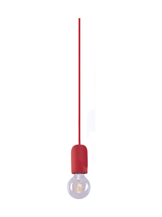 Home Lighting Iris SE 149 Pendant Light Red with Socket E27 5cm