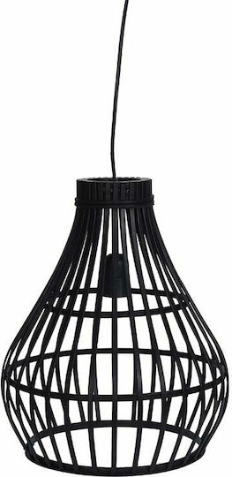 Zaros Bamboo Висящо осветително тяло Черен 32x39см. Zaros Bamboo Висящо осветително тяло Черен 32x39см.