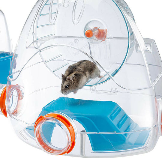 Ferplast Combi 2 Rodent Cage Plastic Cage for Hamster with Gym 79.5x29.5x26.3cm