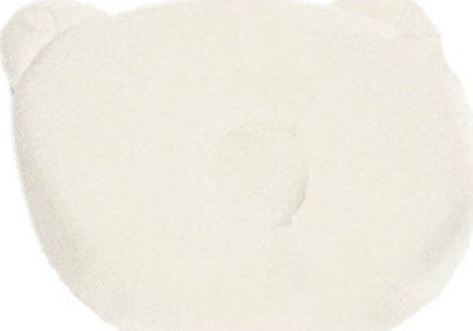 Greco Strom Bear Baby Plagiocephaly Pillow Memory Foam White 17x20cm