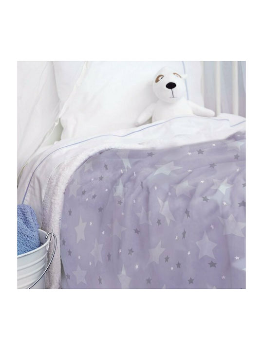 Palamaiki Pătură Pătuț Sky Girl Fleece Violet 110x140cm