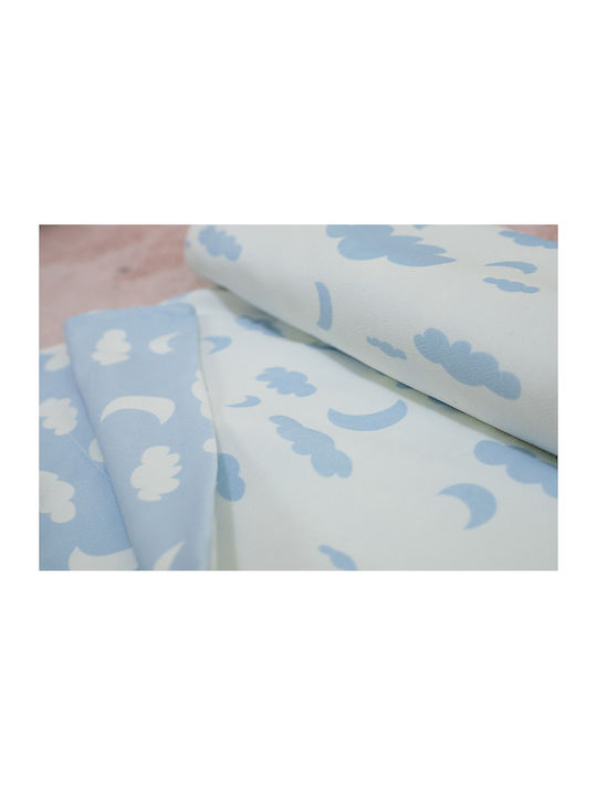 GM Home Blanket Nursery Swaddling Blankets Baby Collection 03086 Fleece Light Blue 75x100cm