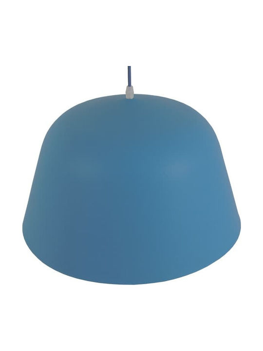 GloboStar Downvale Pendant Light Blue Bell with Socket E27 90x24cm