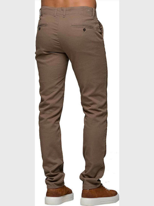 Παντελόνι Chino Ελαστικό σε Κανονική Εφαρμογή Camel