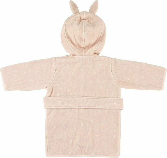 Trixie Kids Hooded Bathrobe Mrs Rabbit Pink