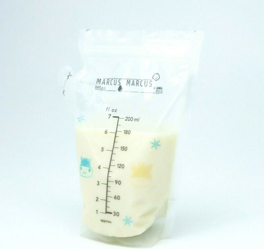 Marcus & Marcus Stand Up Breast Milk Storage Bags 200ml 50pcs