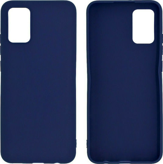 Umschlag Rückseite Silikon Blau (Galaxy A02s)