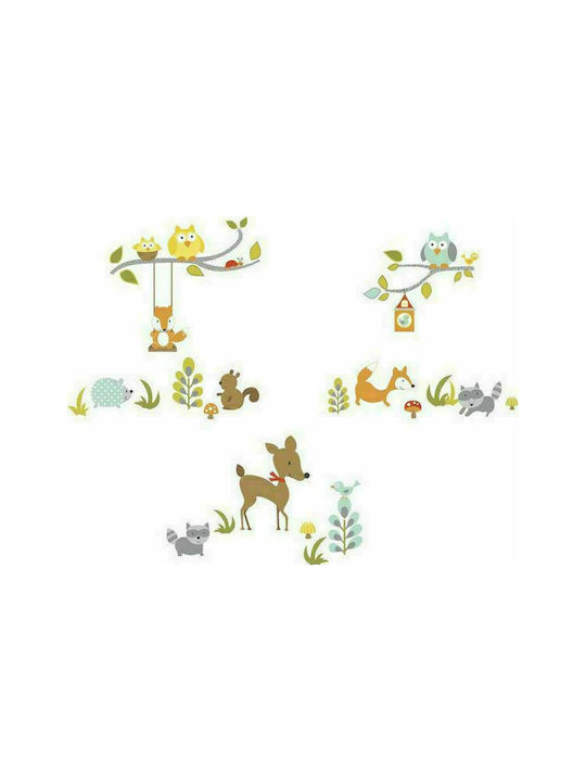 RoomMates Decor Autocolant Decorativ pentru Copii Perete Fox + Friends