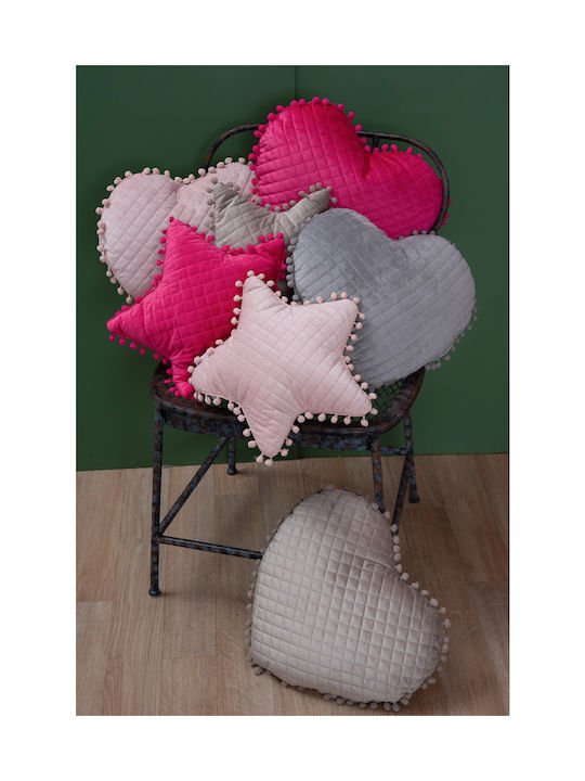 Palamaiki Crib Decorative Pillow Star Pink 34x34cm