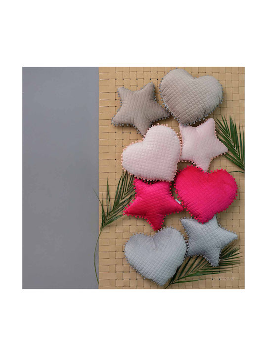 Palamaiki Crib Decorative Pillow Star Pink 34x34cm