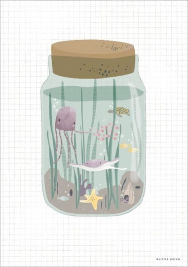 Little Dutch Детски Постер Ocean Jar Двустранен 30x42бр