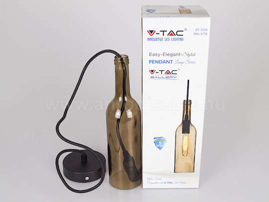 V-TAC Bottle Hängelampe Beige mit Fassung E14, E.14