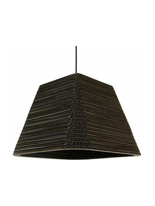 GloboStar Corfu Hängelampe Braun Glocke mit Fassung E27 38x38x30cm.