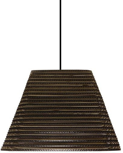 GloboStar Corfu Pendant Light Brown Bell with Socket E27 38x38x30cm